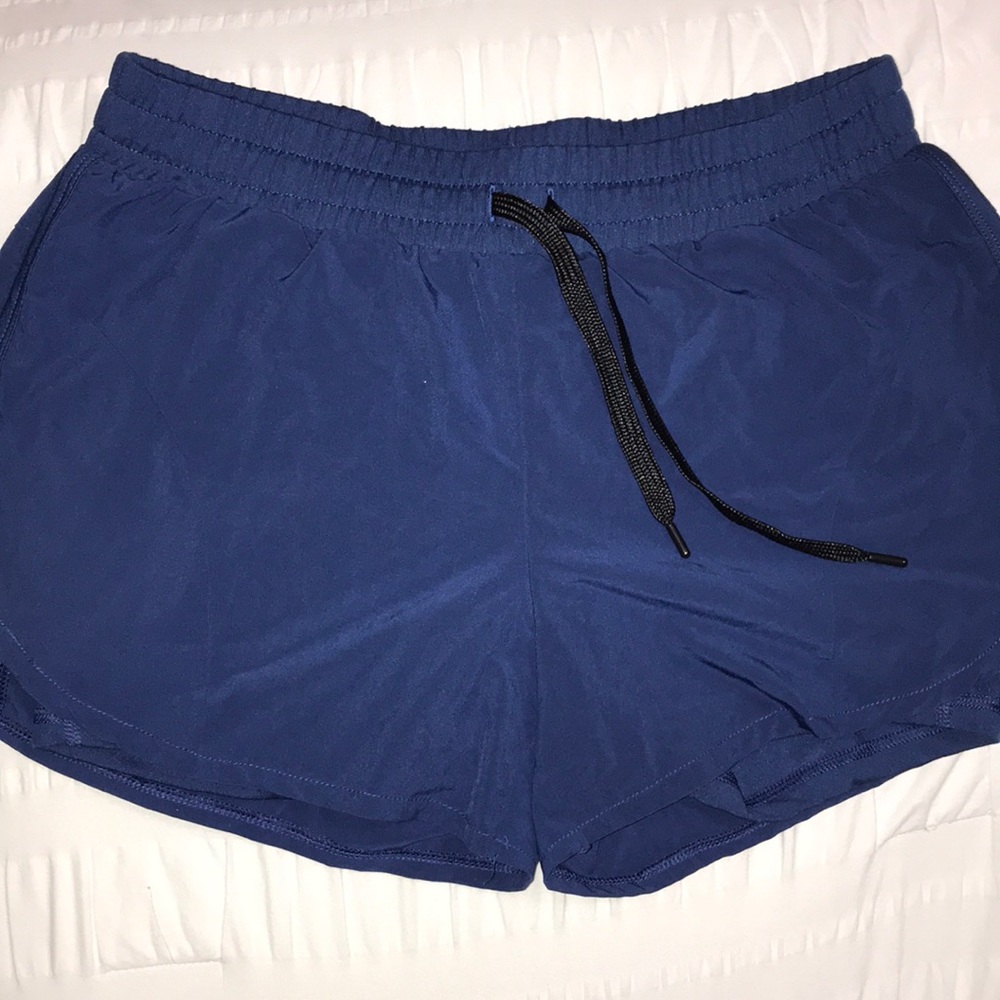 Navy workout shorts